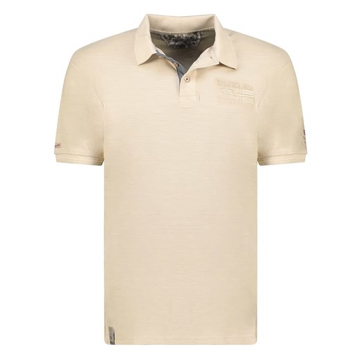 Geographical Norway Koszulka polo &quot;Kslub&quot; w kolorze beżowym ze sklepu Limango Polska w kategorii T-shirty męskie - zdjęcie 185713602