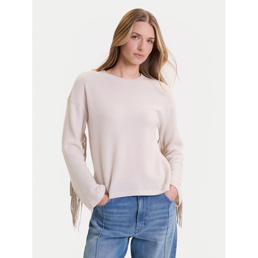 ONLY Sweter Jake 15355819 Beżowy Regular Fit ze sklepu MODIVO w kategorii Swetry damskie - zdjęcie 185713683