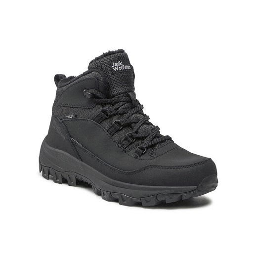 Jack Wolfskin Trekkingi Everquest Texapore Mid M 4053611 Czarny ze sklepu MODIVO w kategorii Buty trekkingowe męskie - zdjęcie 185713764
