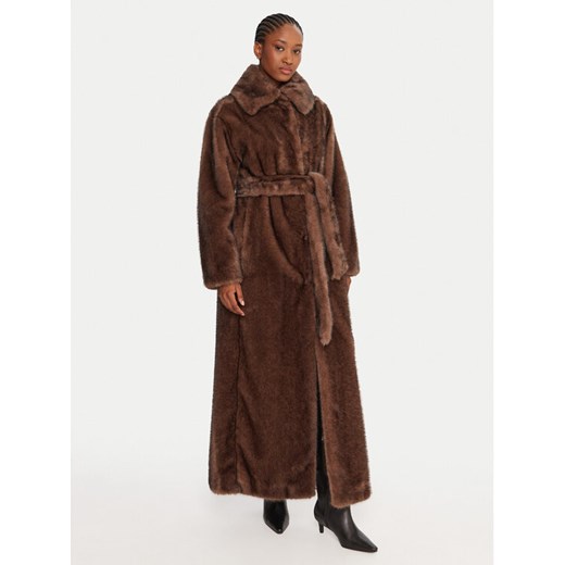TWINSET Futro 252AT2190 Brązowy Relaxed Fit ze sklepu MODIVO w kategorii Futra damskie - zdjęcie 185713841