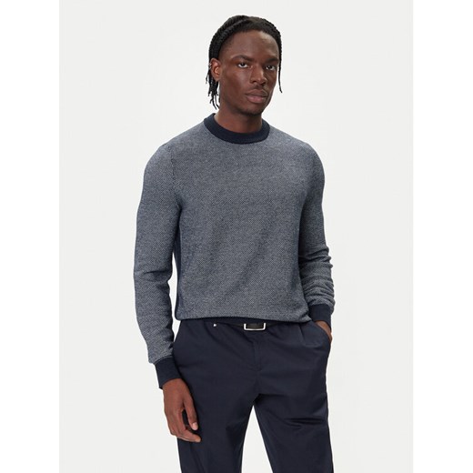 BOSS Sweter H-Hestro 50549986 Granatowy Regular Fit ze sklepu MODIVO w kategorii Swetry męskie - zdjęcie 185713884
