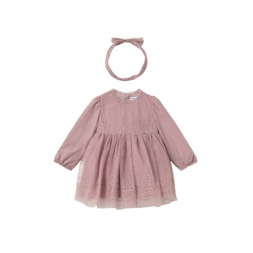 Mayoral Sukienka elegancka 2902 Różowy Regular Fit ze sklepu MODIVO w kategorii Sukienki dziewczęce - zdjęcie 185713904