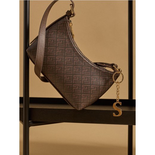 Sinsay - Torebka bagietka z monogramem - wielobarwny - id: 533EK-MLC - marki Sinsay - 185715991 Sinsay - Torebka bagietka z monogramem - wielobarwny ze sklepu Sinsay w kategorii Listonoszki - zdjęcie 185715991