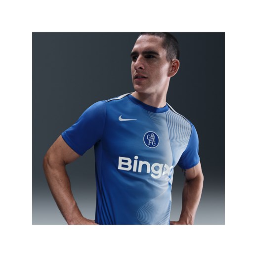 Męska przedmeczowa koszulka piłkarska Nike Dri-FIT Total 90 Chelsea F.C. Academy Pro (wersja trzecia) - Niebieski ze sklepu Nike poland w kategorii T-shirty męskie - zdjęcie 185716023