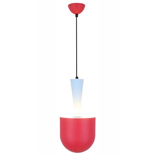 Nowoczesna czerwona wisząca lampa - M0-C11 ze sklepu Edinos.pl w kategorii Lampy wiszące - zdjęcie 185718184