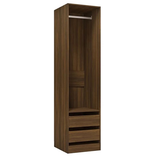 Minimalistyczna szafa bez drzwiczek brązowy dąb - Uxaro 4X ze sklepu Edinos.pl w kategorii Szafy - zdjęcie 185718464