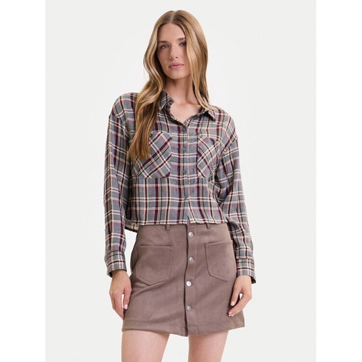 ONLY Koszula Riley 15351443 Szary Regular Fit ze sklepu MODIVO w kategorii Koszule damskie - zdjęcie 185719890