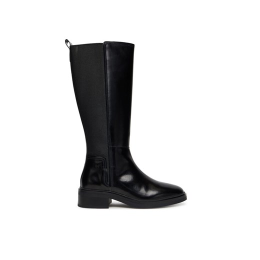 Tommy Hilfiger Kozaki Th Minimal Abrasivato Long Boot FW0FW08979 Czarny ze sklepu MODIVO w kategorii Kozaki damskie - zdjęcie 185719923