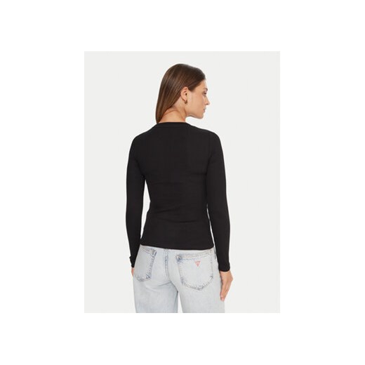 Guess Jeans Bluzka W5BP01 KA0H1 Czarny Slim Fit S MODIVO
