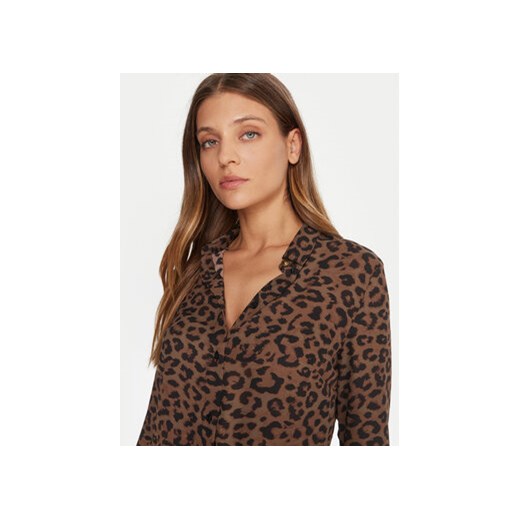 Guess Koszula W5BH73 WGLA2 Brązowy Regular Fit Guess XXL MODIVO