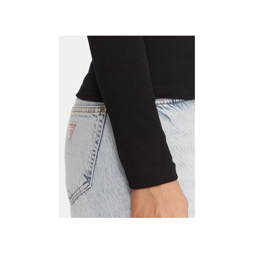 Guess Jeans Bluzka W5BP01 KA0H1 Czarny Slim Fit M MODIVO