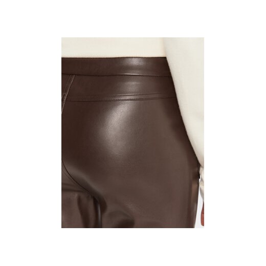 Gaudi Spodnie z imitacji skóry 521FD28002 Brązowy Straight Fit Gaudi 40 MODIVO