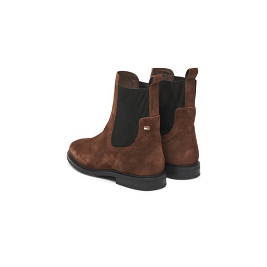 Tommy Hilfiger Sztyblety Flag Boot FW0FW08780 Brązowy Tommy Hilfiger 38 MODIVO