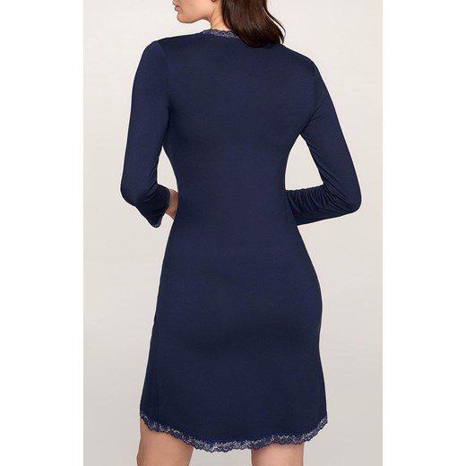 Marilyn koszulka nocna wiskozowa z elegancką mieniącą się koronką Daisy, Kolor granatowy, Rozmiar 36, Marilyn ze sklepu Primodo w kategorii Koszule nocne - zdjęcie 185721140