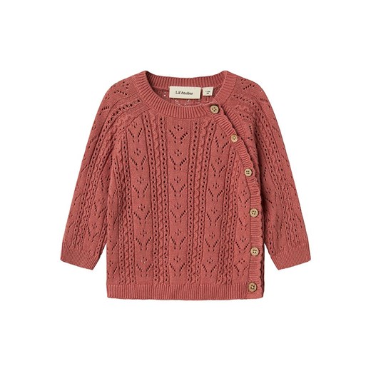 Lil Atelier Sweter &quot;Kajsa&quot; w kolorze ciemnoczerwonym ze sklepu Limango Polska w kategorii Odzież dla niemowląt - zdjęcie 185721314