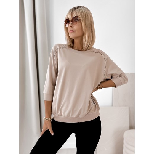 bluzka constance beżowa one size - id: prod-81545-group - marki UBRA - 185721531 bluzka constance beżowa one size ze sklepu UBRA w kategorii Bluzki damskie - zdjęcie 185721531