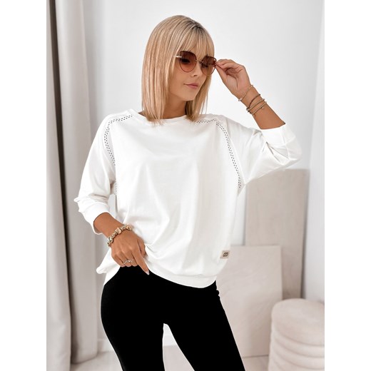 bluzka constance biała one size ze sklepu UBRA w kategorii Bluzki damskie - zdjęcie 185721572