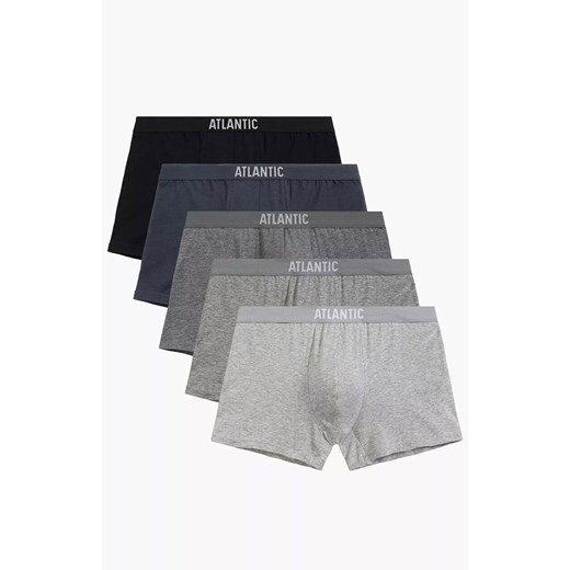 Atlantic 5-pack bokserki męskie 5BMH-011-CZA/SZM/SZMC/SZMJ/GRF, Kolor czarno-szary, Rozmiar M, ATLANTIC ze sklepu Intymna w kategorii Majtki męskie - zdjęcie 185721674