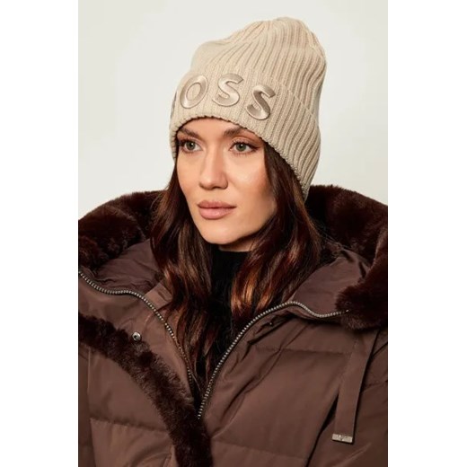 BOSS BLACK Wełniana czapka Lara OS Gomez Fashion Store