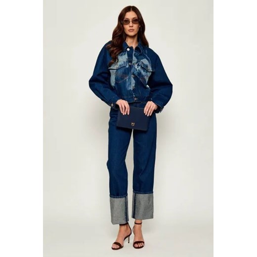 Pinko Skórzana kopertówka FLAT CLASSIC VITELLO SETA Pinko OS Gomez Fashion Store