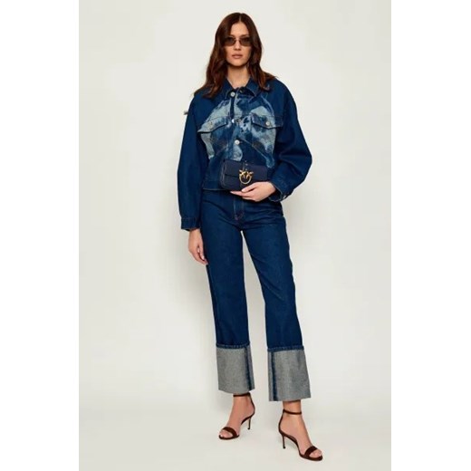 Pinko Skórzana torebka na ramię LOVE ONE POCKET Pinko OS Gomez Fashion Store