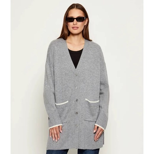Pinko Wełniany kardigan TASMANIA | Relaxed fit | z dodatkiem kaszmiru ze sklepu Gomez Fashion Store w kategorii Swetry damskie - zdjęcie 185722762