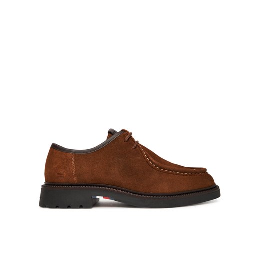 Półbuty Tommy Hilfiger Comfort Lwt Moc Toe FM0FM05589 Brązowy ze sklepu eobuwie.pl w kategorii Półbuty męskie - zdjęcie 185722972