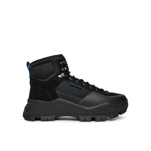 Trekkingi Tommy Jeans Tjm Hybrid Boot EM0EM01633 Czarny ze sklepu eobuwie.pl w kategorii Buty trekkingowe męskie - zdjęcie 185723044
