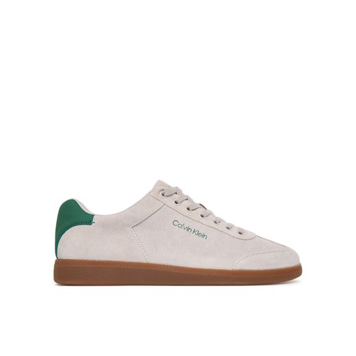 Sneakersy Calvin Klein Low Cupsole Laceup Su HM0HM01946 Beżowy ze sklepu eobuwie.pl w kategorii Buty sportowe męskie - zdjęcie 185723063