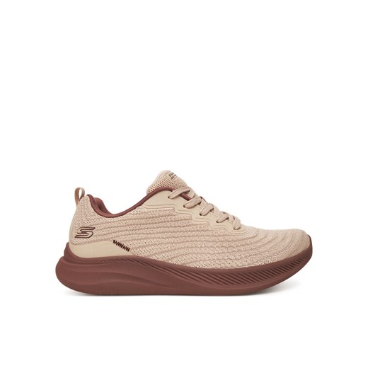 Sneakersy Skechers Bobs Moda Flex 117731/NAT Beżowy ze sklepu eobuwie.pl w kategorii Buty sportowe damskie - zdjęcie 185723111