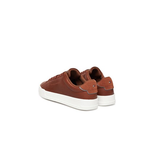 Sneakersy Tommy Hilfiger Th Court Core Cognac FM0FM05729 Brązowy Tommy Hilfiger 40 eobuwie.pl