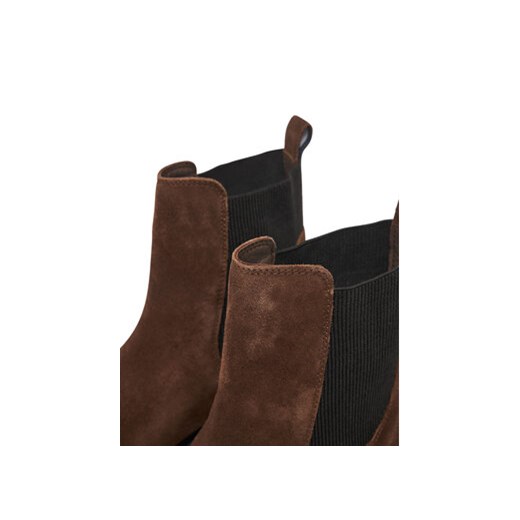 Sztyblety Tommy Hilfiger Flag Boot FW0FW08780 Brązowy Tommy Hilfiger 36 eobuwie.pl