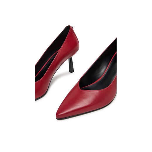 Szpilki HUGO Katniss 50552669 Bordowy 36 eobuwie.pl