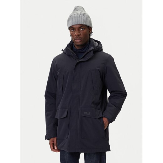 Jack Wolfskin Parka Canyon Shield A65119 Granatowy Regular Fit ze sklepu MODIVO w kategorii Parki męskie - zdjęcie 185724064
