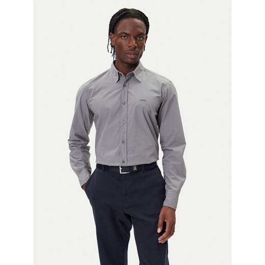 BOSS Koszula Relegant 50518304 Szary Regular Fit ze sklepu MODIVO w kategorii Koszule męskie - zdjęcie 185724092