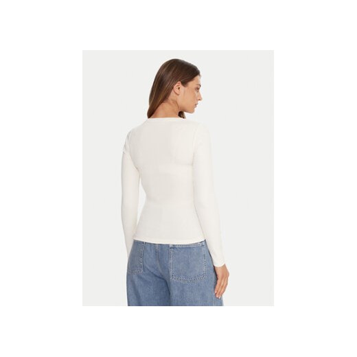 Guess Jeans Bluzka W5BP01 KA0H1 Beżowy Slim Fit XS MODIVO