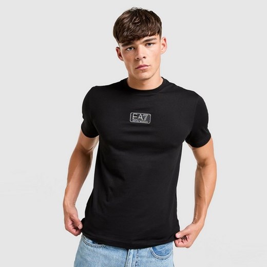 EMPORIO ARMANI 7 T-SHIRT CARBON LOGO T BLACK ze sklepu JD Sports  w kategorii T-shirty męskie - zdjęcie 185724681