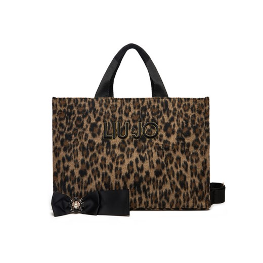 Torebka Liu Jo L Tote 2F5027 T6089 Brązowy ze sklepu eobuwie.pl w kategorii Torby Shopper bag - zdjęcie 185725520