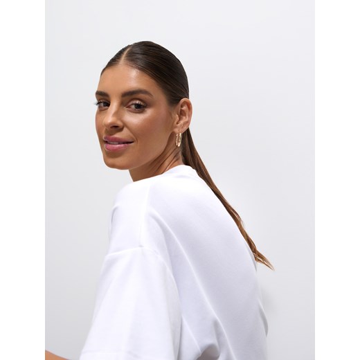 Mohito - Biały t-shirt basic - biały Mohito XS Mohito