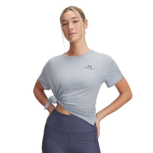 Damska koszulka treningowa Under Armour UA Vanish Energy SS 2.0 - szara ze sklepu Sportstylestory.com w kategorii Bluzki damskie - zdjęcie 185726314