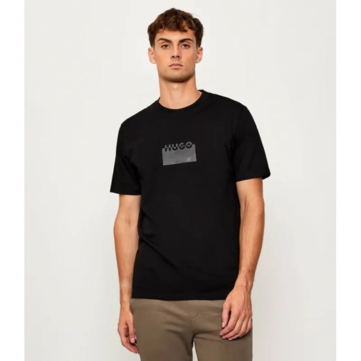 HUGO T-shirt Delastio | Regular Fit ze sklepu Gomez Fashion Store w kategorii T-shirty męskie - zdjęcie 185726552
