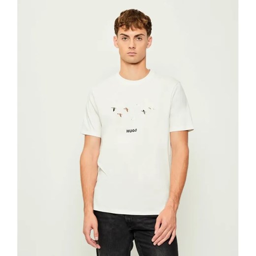 HUGO T-shirt Dugolini | Regular Fit ze sklepu Gomez Fashion Store w kategorii T-shirty męskie - zdjęcie 185726574
