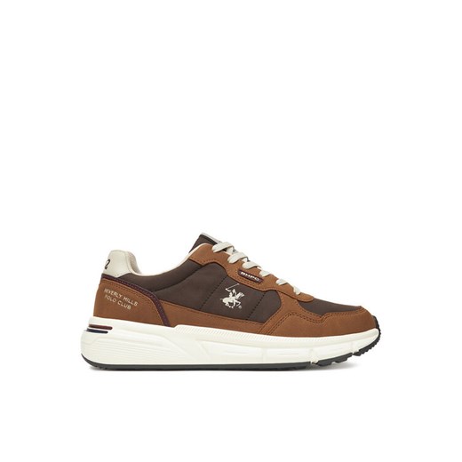 Sneakersy Beverly Hills Polo Club CEO-V5-MARCO Brązowy ze sklepu eobuwie.pl w kategorii Buty sportowe męskie - zdjęcie 185729490
