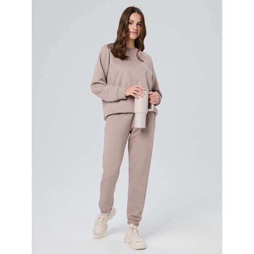 Sinsay - Spodnie dresowe jogger - beżowy Sinsay XXL Sinsay