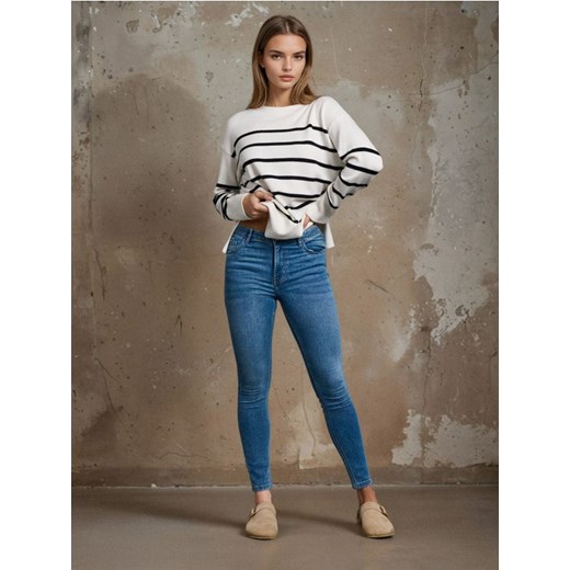 Sinsay - Jeansy skinny fit - niebieski ze sklepu Sinsay w kategorii Jeansy damskie - zdjęcie 185730952