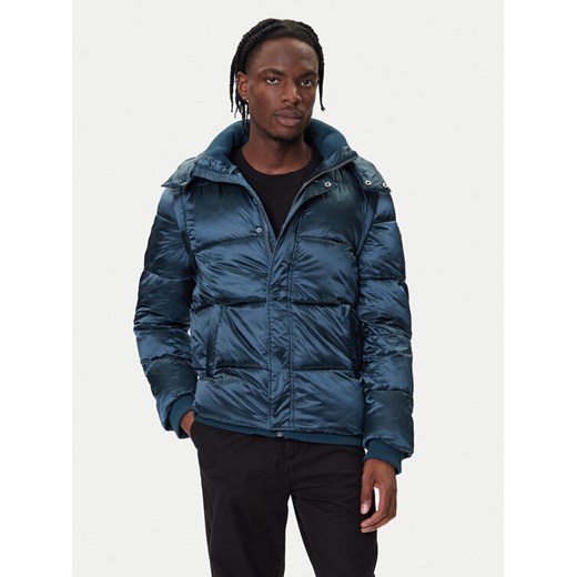 Guess Kurtka zimowa M5BL2L WGZF2 Niebieski Regular Fit ze sklepu MODIVO w kategorii Kurtki męskie - zdjęcie 185731101