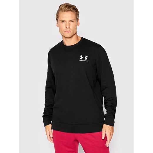 Under Armour Bluza Ua Rival Terry 1370404 Czarny Relaxed Fit ze sklepu MODIVO w kategorii Bluzy męskie - zdjęcie 185731152