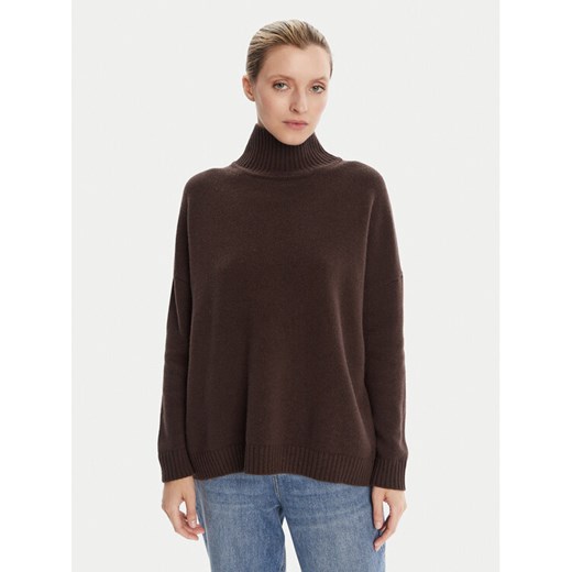 Weekend Max Mara Golf Borgia 2525366112 Brązowy Relaxed Fit ze sklepu MODIVO w kategorii Swetry damskie - zdjęcie 185731161
