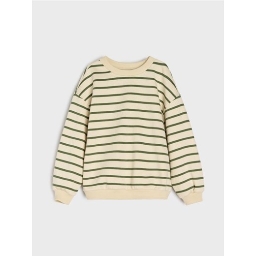 Sinsay - Bluza w paski - kremowy - id: 224AY-01X - marki Sinsay - 185732563 Sinsay - Bluza w paski - kremowy ze sklepu Sinsay w kategorii Bluzy chłopięce - zdjęcie 185732563