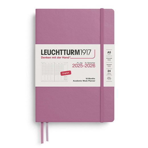 LEUCHTTURM1917 Planer akademicki w kolorze lawendowym - A5 ze sklepu Limango Polska w kategorii Akcesoria biurowe - zdjęcie 185733562